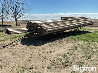 Lindsay Aluminum Mainline 6” Pipe and Trailer