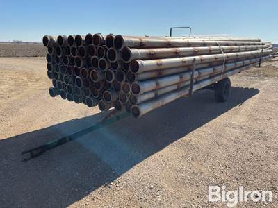 6" x 30' Gated Aluminum Irrigation Pipe w/Trailer