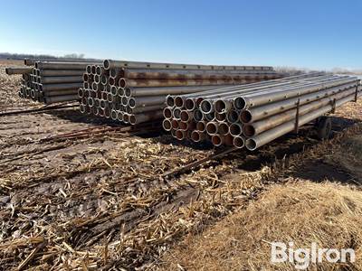 8" x 30' Aluminum Gated Irrigation Pipe w/Trailers