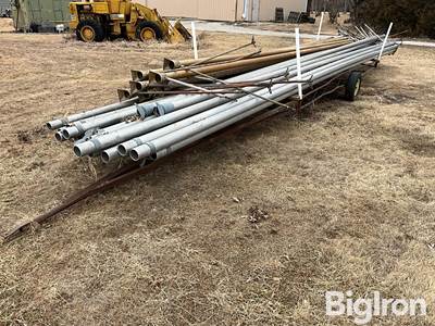 4” Aluminum Sprinkler Irrigation Pipe On Trailer