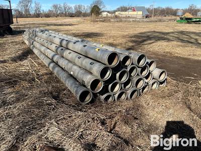 8” x 30’ Aluminum Gated Pipe
