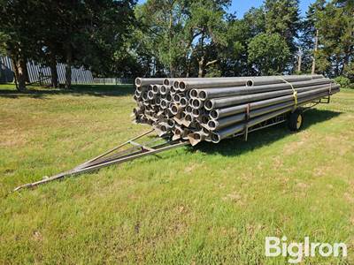 6" Aluminum Main Line Irrigation Pipe w/Trailer