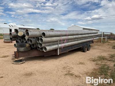 10" Aluminum Gated Pipe w/Pipe Trailer