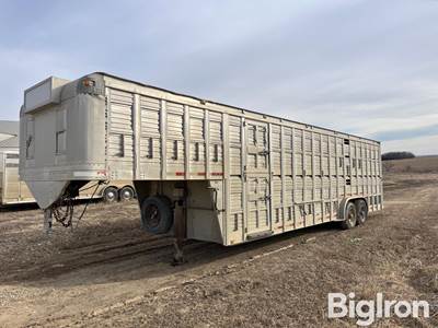 1999 Eby T/A Gooseneck Livestock Trailer