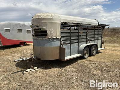 1974 Hale 5x16 T/A Livestock Trailer