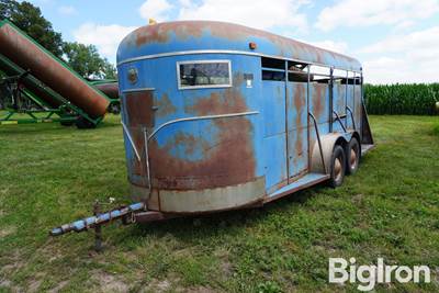 1976 Hale 16' T/A Steel Livestock Trailer