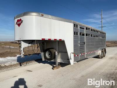 2019 Hart S24G T/A Goose Neck Livestock Trailer