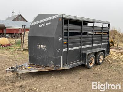 1985 Hillsboro 6X16 T/A Livestock Trailer