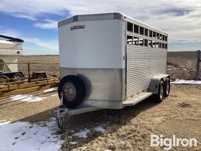 2009 Liberty Aluminum 16' T/A Livestock Trailer
