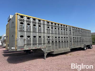 2015 Merritt HWSA Spread T/A Livestock Trailer