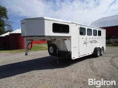 2008 Titan 4 Horse Slant T/A Livestock Trailer