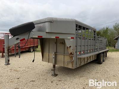 2014 Travalong 6'8" x 20' T/A Livestock Trailer
