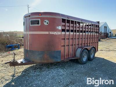 1989 TravAlong Bumper Hitch T/A Livestock Trailer