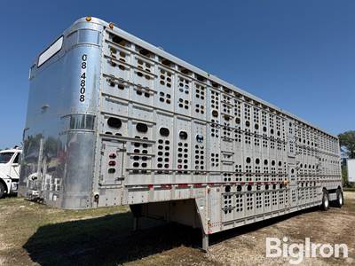 2008 Wilson PSDCL-402P 53' T/A Spread Axle Aluminum Livestock Trailer