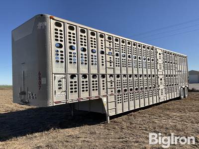 2010 Wilson PSDCL-406 T/A 53' Cattle Pot Livestock Trailer