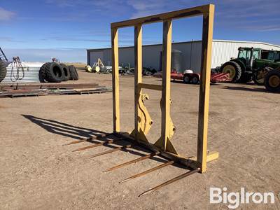 Shop Built Wheel Loader Bale Mover