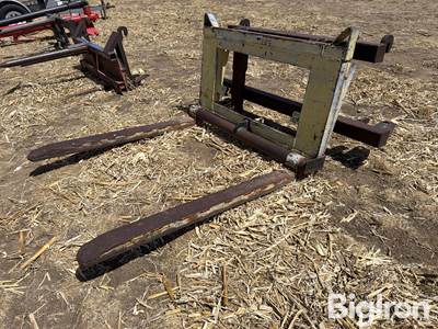 Used Pallet Fork Attachment, Custom to Fit Loader
