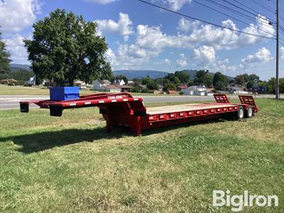 1998 Trail King TK70RG-422 T/A Fixed Neck Lowboy Trailer