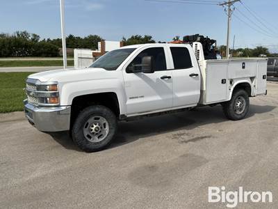 2018 Chevy 2500 HD Crew Cab 4x4 Utility Truck