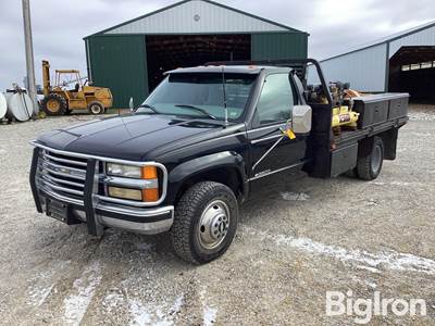 1999 Chevrolet 3500 4x4 Flatbed Dually Service Truck