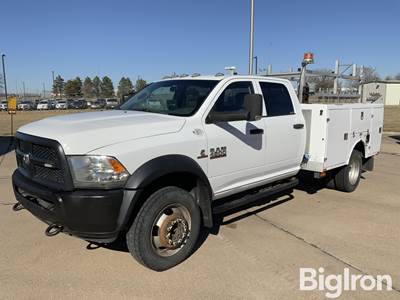 2013 Dodge Ram 4500 Heavy Duty 4X4 Crew Cab Service Pickup