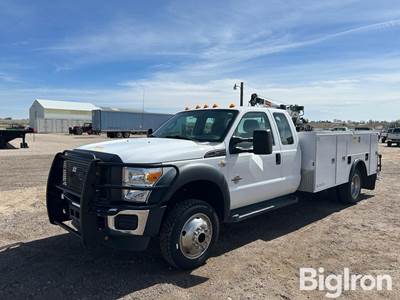2012 Ford F450 Super Duty 4x4 Extended Cab Service Truck w/IMT Boom