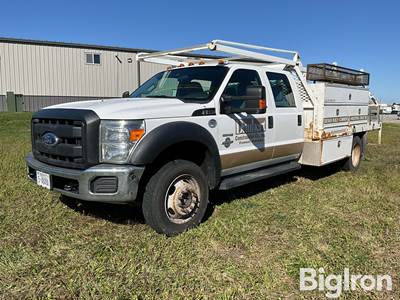 2013 Ford F550 Super Duty 4x4 Diesel Crew Cab Service Truck