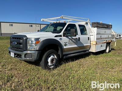 2013 Ford F550 Super Duty 4x4 Diesel Crew Cab Service Truck