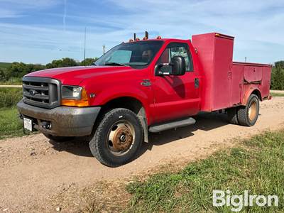 1999 Ford F450 Super Duty PowerStroke 4x4 Dually Service Truck