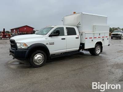 2015 Ram 5500 HD 4x4 Service Truck w/Enclosed Truck Body