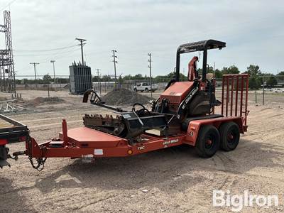 2008 DitchWitch XT850 Tracked Mini Loader Backhoe w/T9C Trailer & Attachments