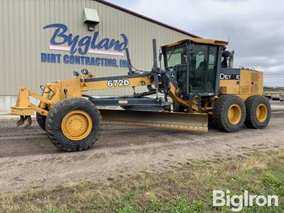 2007 John Deere 672D 6 Wheel Drive Articulated Motor Grader