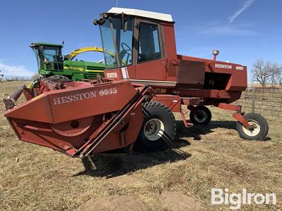 Hesston 6550 Windrower w/6665 16' Head