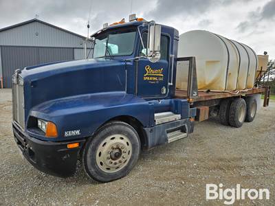 1989 Kenworth T600 T/A Flatbed Liquid Tender Truck