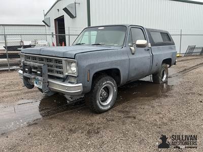 1978 Chevrolet K 1500 Short Box Square Body 4x4 Project Pickup w/Topper