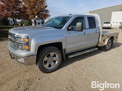 2014 Chevrolet Silverado K1500 4X4 Crew Cab Flatbed Pickup
