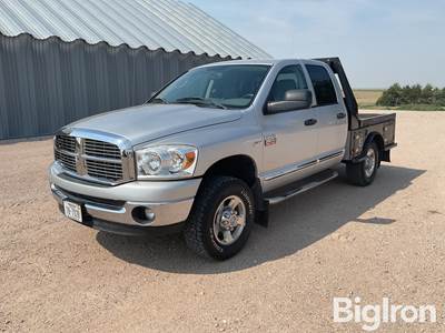 2008 Dodge 2500 Heavy Duty Quad Cab 4x4 Flatbed Pickup