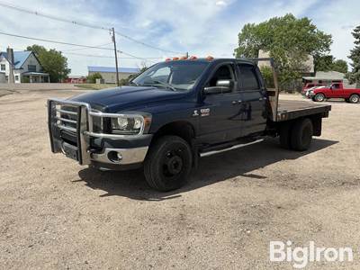 2008 Dodge Ram 3500 Dually 4x4 Crew Cab Flatbed Pickup