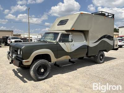 1974 Dodge W-200 4x4 Pickup w/Built In Camper