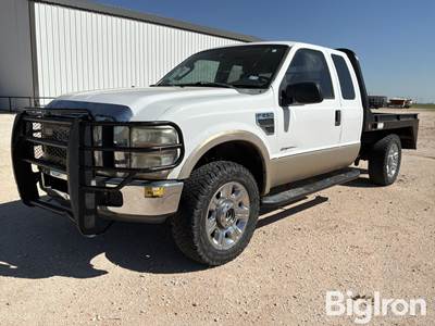 2008 Ford F250 XLT Super Duty 4x4 Extended Cab Flatbed Pickup