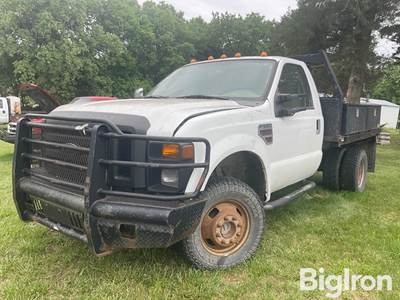 2008 Ford F350 4x4 Flatbed Service Pickup