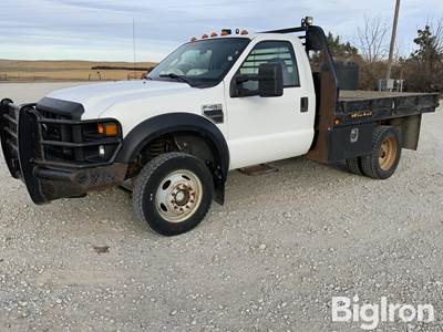 2008 Ford F450 XL Super Duty 4x4 Dually Flatbed Pickup