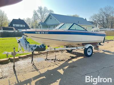 1987 Ebbtide Corporation Open Motor Boat w/Trailer