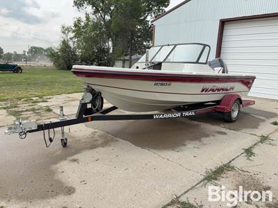 1997 Warrior V1891 Open Bow Fiberglass Boat w/ Trailer
