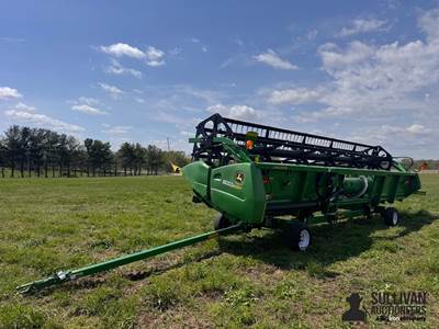 2014 John Deere 625F HydraFlex 25' Platform Header W/Header Cart