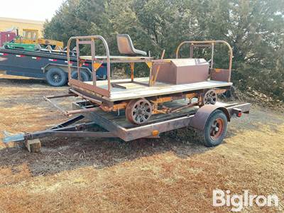 Railroad Speeder Cart w/Shop Built Trailer