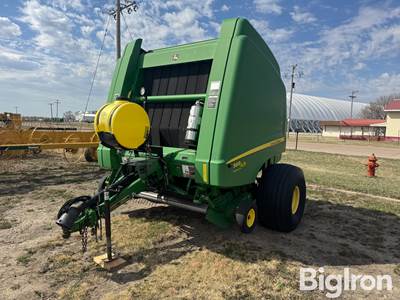 2014 John Deere 569 Premium cover edge big round baler