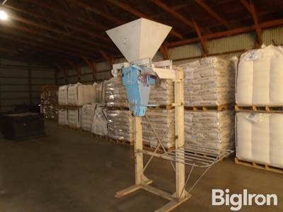 Taylor Seed Bag Funnel Loader on Stand