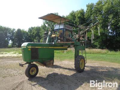 John Deere 6000 Hi-Cycle Sprayer Converted To Cover Crop Seeder