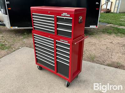 Craftsman 5’ Tall Tool Cart w/Toolbox & Contents